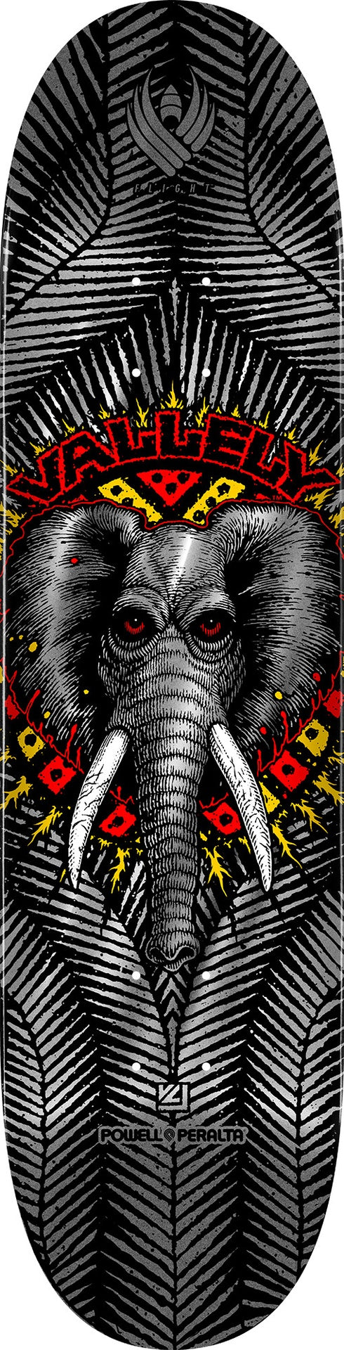 Powell Mike Vallely Elephant Silver Foil Flight Deck 8.63