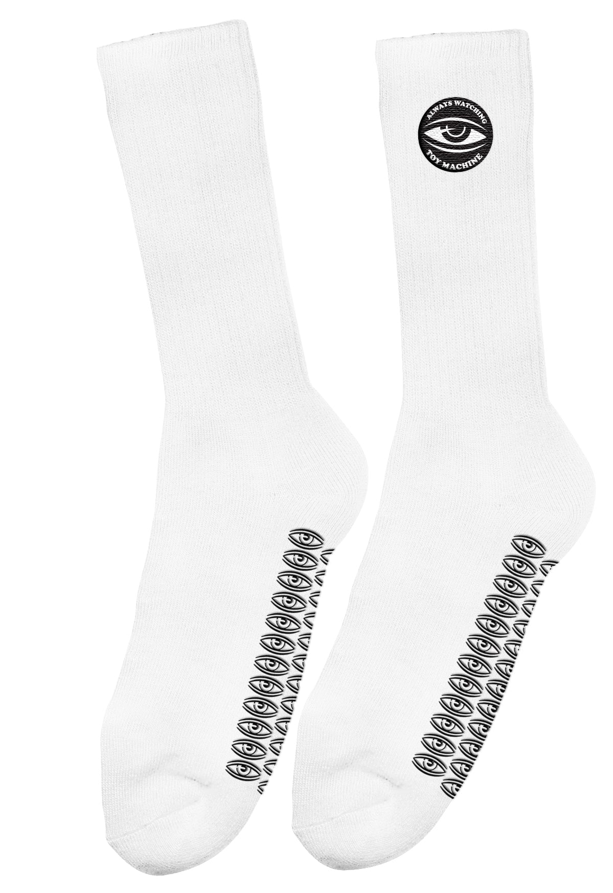Toy Machine Always Watching Grip Socks White