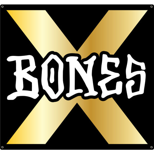 Bones Wheels X Bones Banner 36" X 34"