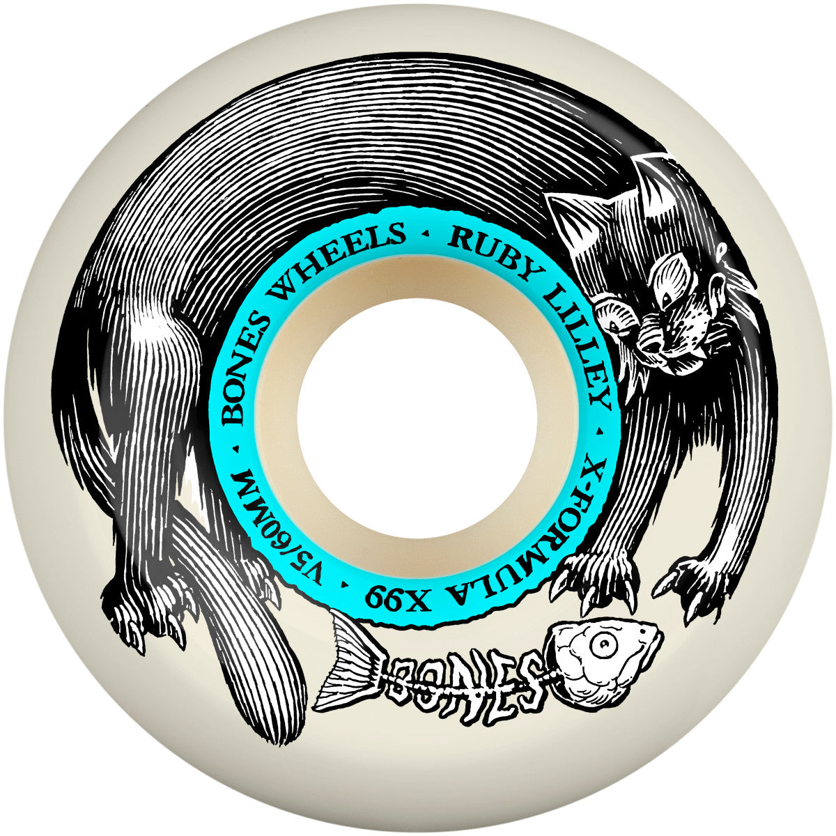 Bones X-Formula Ruby Lilley Black Cat V5 Sidecuts 60MM 99A (Set of 4)