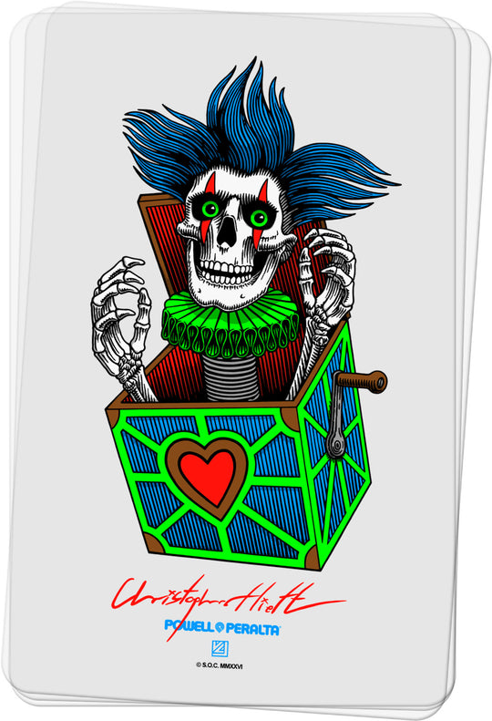 Powell Chris Hiett Skull Sticker