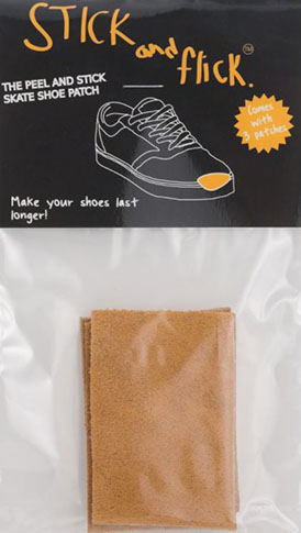Stick & Flick Brown Suede Peel And Stick Shoe Patch