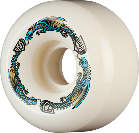 Powell Dragon Formula Blue Ratbones II Shape 58MM X 33MM 97A (Set of 4)