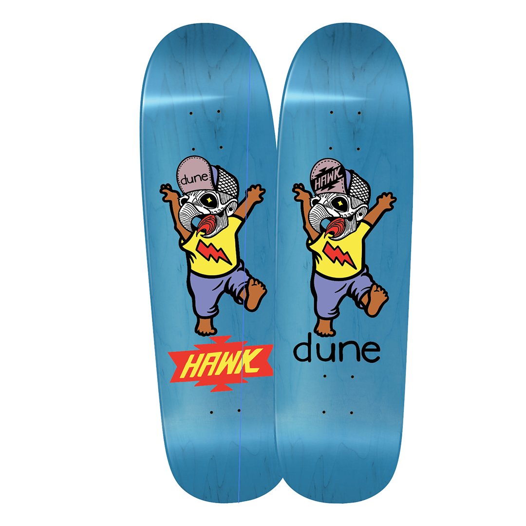 Stereo Hawk X Dune Baby Skull Mashup Shaped Deck 9.25