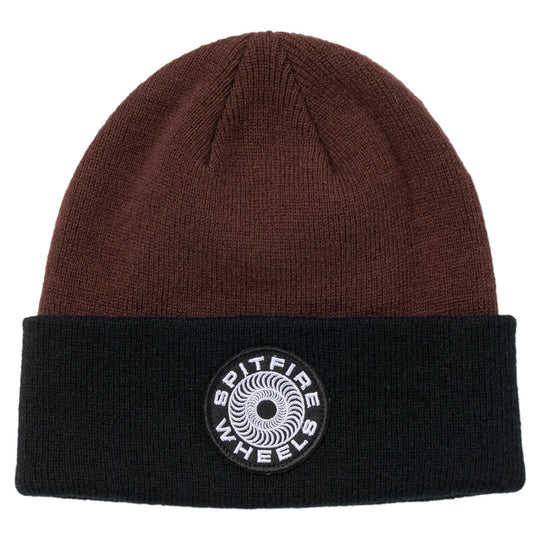 Spitfire Classic 87 Swirl Patch Beanie Dark Black/Red
