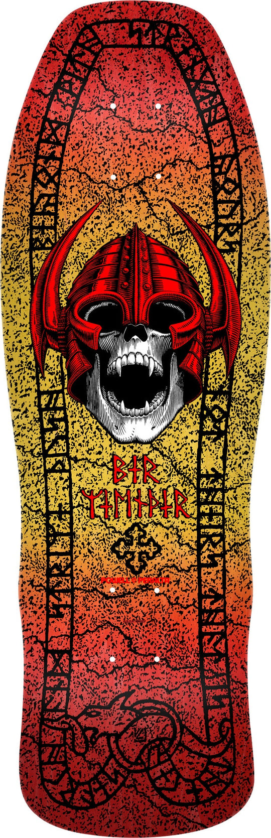 Powell Per Welinder Nordic Skull Red/Yellow Fade Shaped Deck 9.62 X 29.75