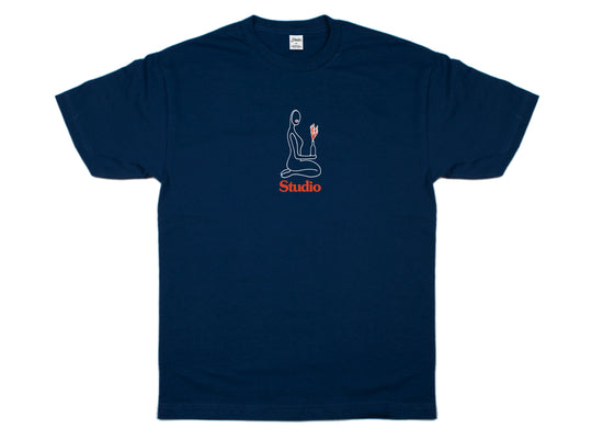 Studio Flame Of Love Navy Tee