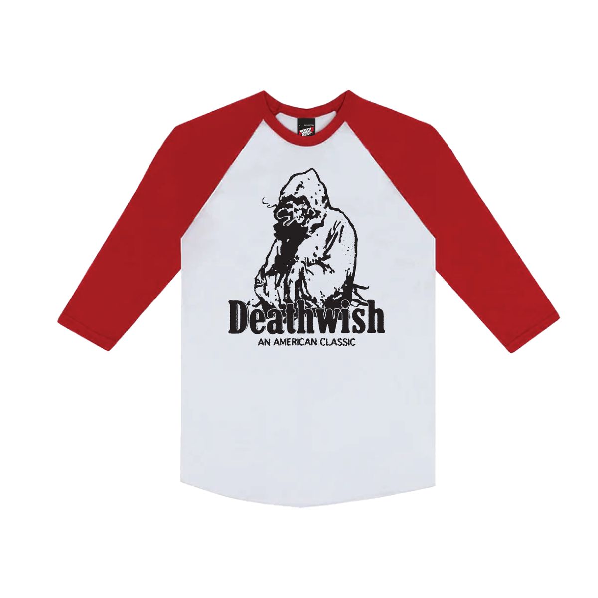 Deathwish American Classic Raglan White/Red