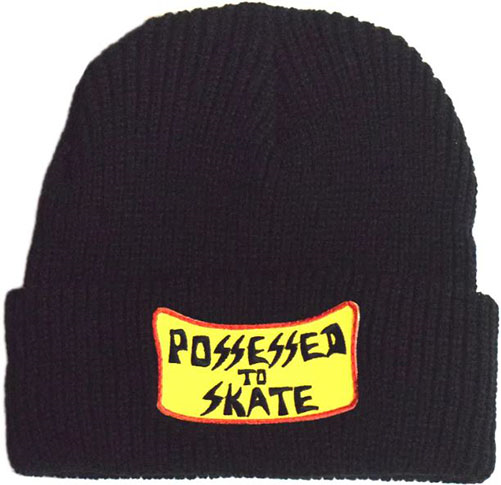 Dogtown X Suicidal Skates Possessed To Skate Patch Beanie Black