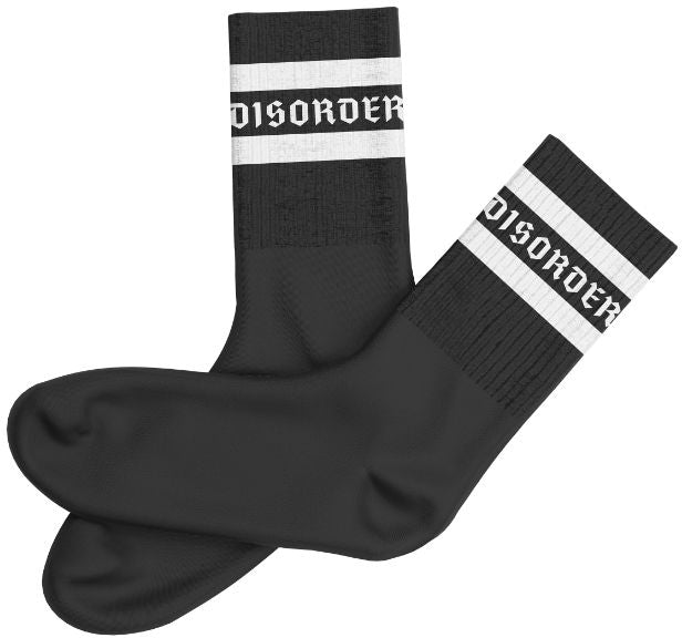 Disorder Staple Logo Socks Black
