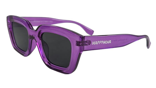 Happy Hour Camden Crystal Gloss Purple Sunglasses