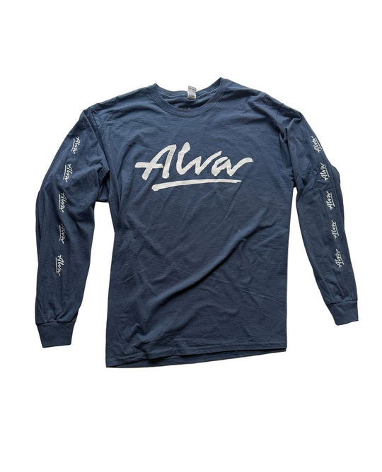 Alva OG Logo Denim Blue Long Sleeve Tee
