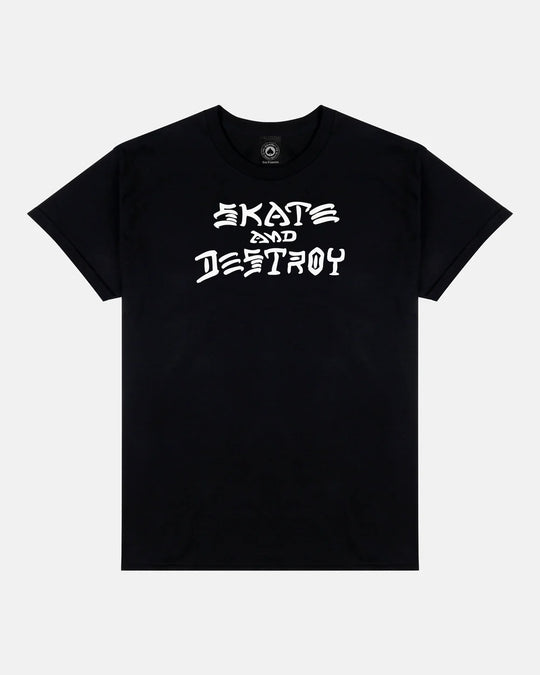 Thrasher Skate And Destroy Black Tee