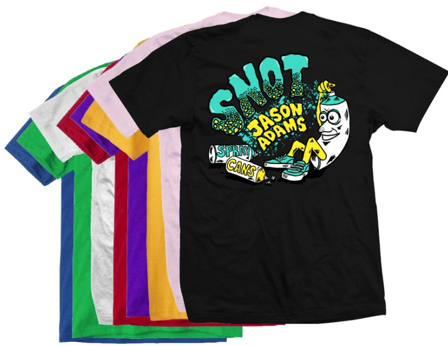 Snot Jason Adams Spray Can Assorted Colors Tee