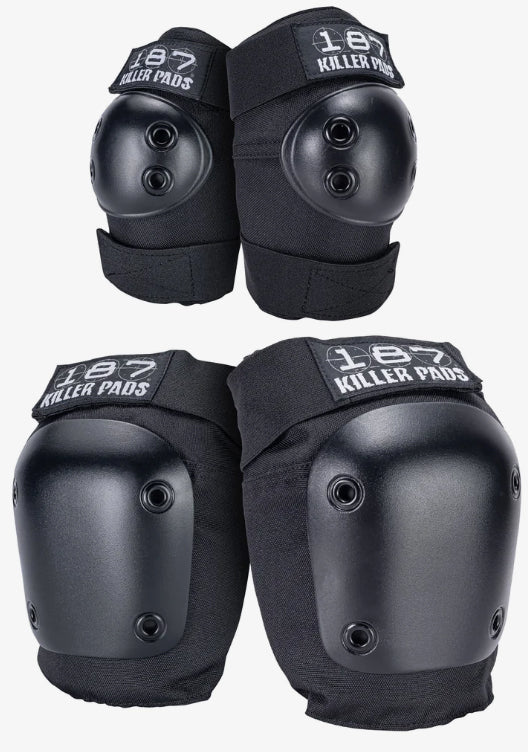 187 Killer Pads Combo Pack Black Knee/Elbow