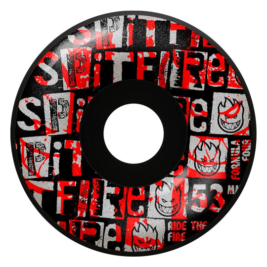 Spitfire Formula Four Ransom Radial Black 53MM 99D (Set of 4)