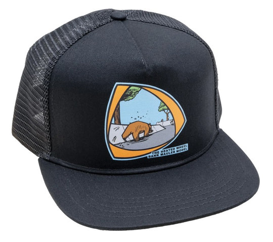The Heated Wheel Bank Mauler Snapback Hat Black