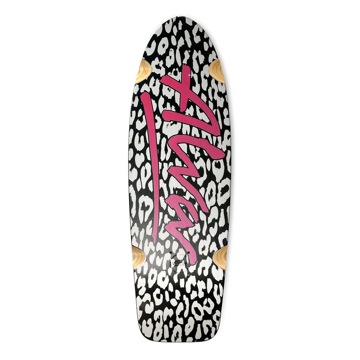 Alva 1979 Leopard Silver/Black/Metallic Magenta Shaped Wheel Wells Deck 9.25 X 30.0