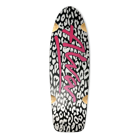 Alva 1979 Leopard Silver/Black/Metallic Magenta Shaped Wheel Wells Deck 9.25 X 30.0