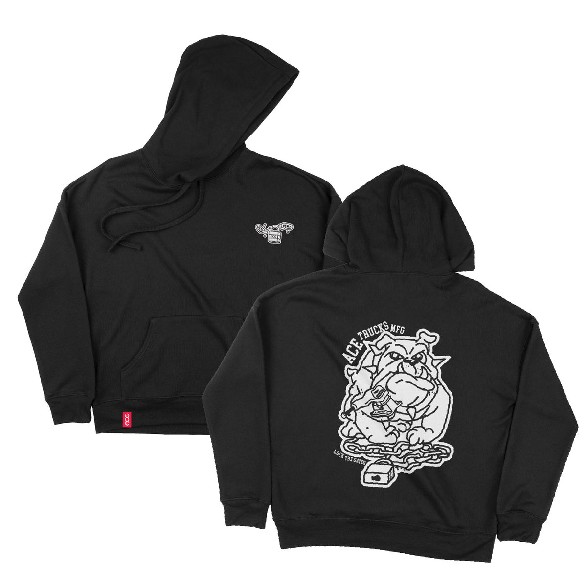 Ace Bulldawg Vintage Black Hoodie