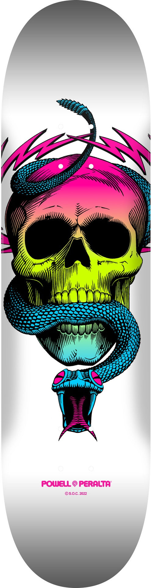 Powell Mcgill Skull & Snake Lime Fade/White Deck 8.0