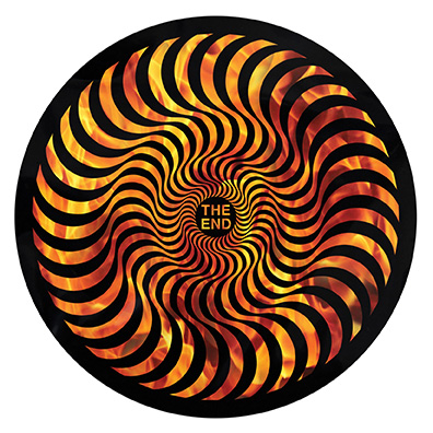Spitfire Hellfire Classic Swirl Sticker Md
