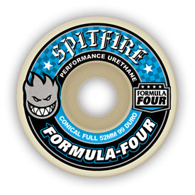 Spitfire Formula Four Conical Full 52MM 99D (Set of 4)