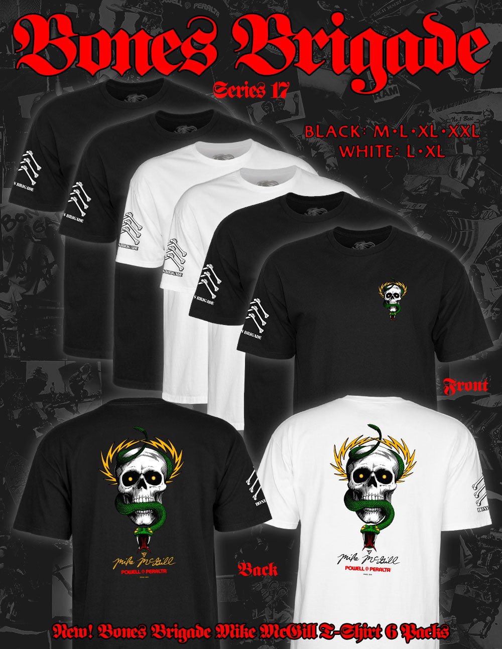 Powell Bones Brigade Mcgill Tee 6-PACK