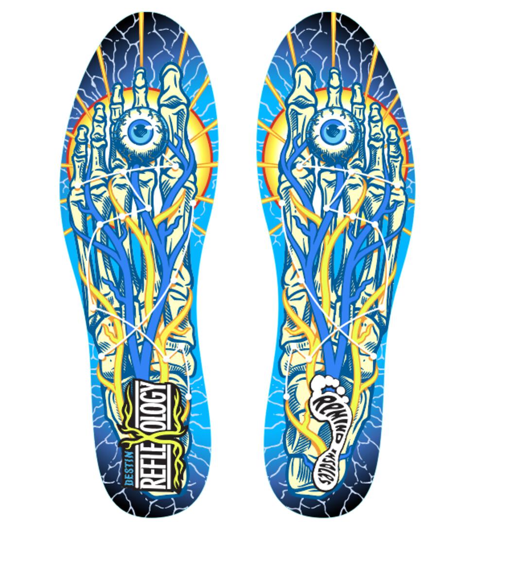 Remind Destin Impact Reflexology 5.5MM Low-To-All Arch Insoles Size 11 - 11.5