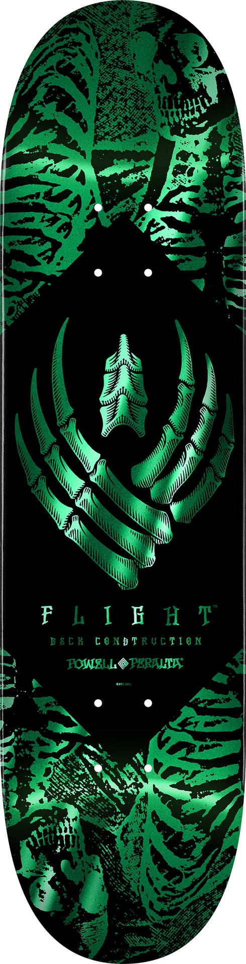 Powell Team Skeleton Teal Foil Flight Deck 8.13