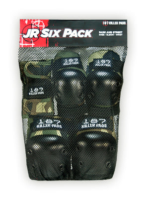 187 Killer Pads 6 Pack Junior Camo