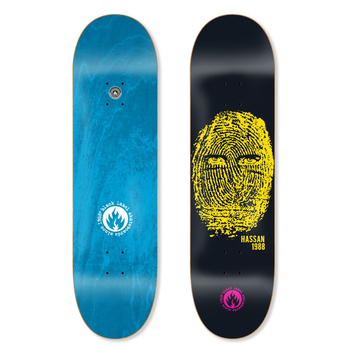 Black Label Omar Hassan Thug Print Deck 8.5