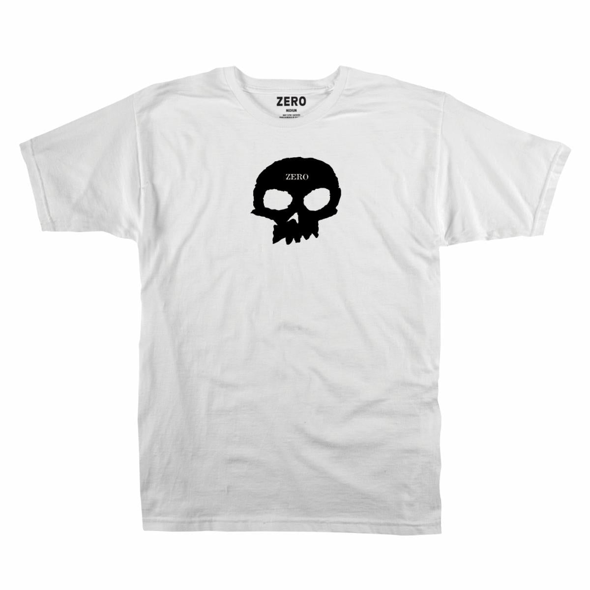 Zero Single Skull White Tee