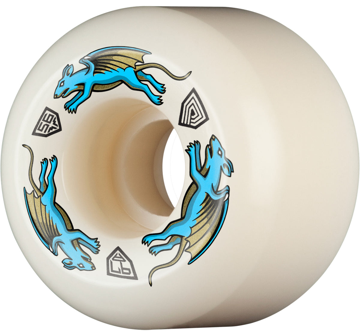 Powell Dragon Formula Blue Nano Rats AA2 56MM X 39MM 97A (Set of 4)