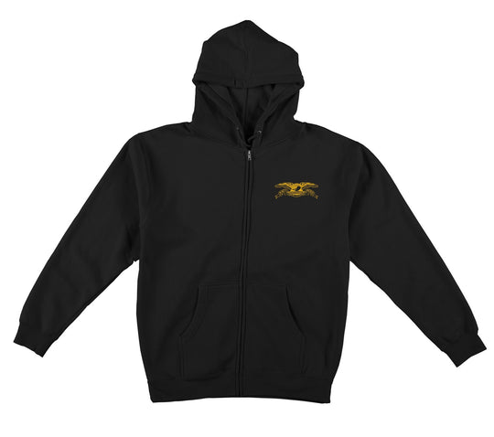 Anti-Hero Basic Eagle Emb Black/Yellow HD/Zip