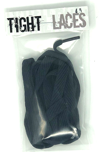 Tight Laces Flat 45" Charcoal