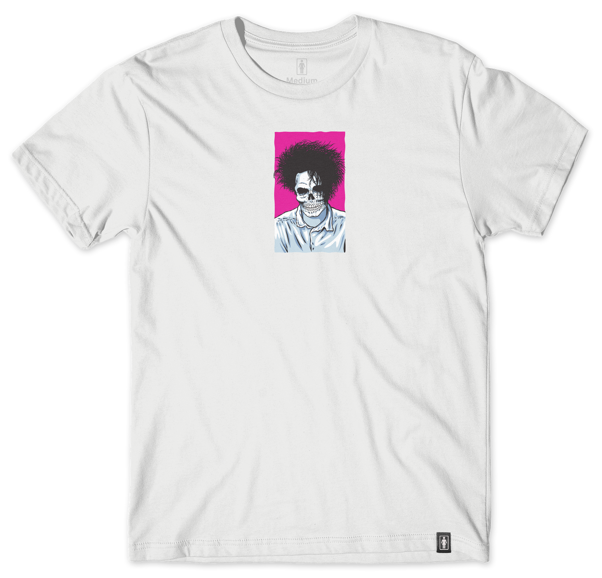Girl Skull Of Fame Smith Skull White/Pink Tee