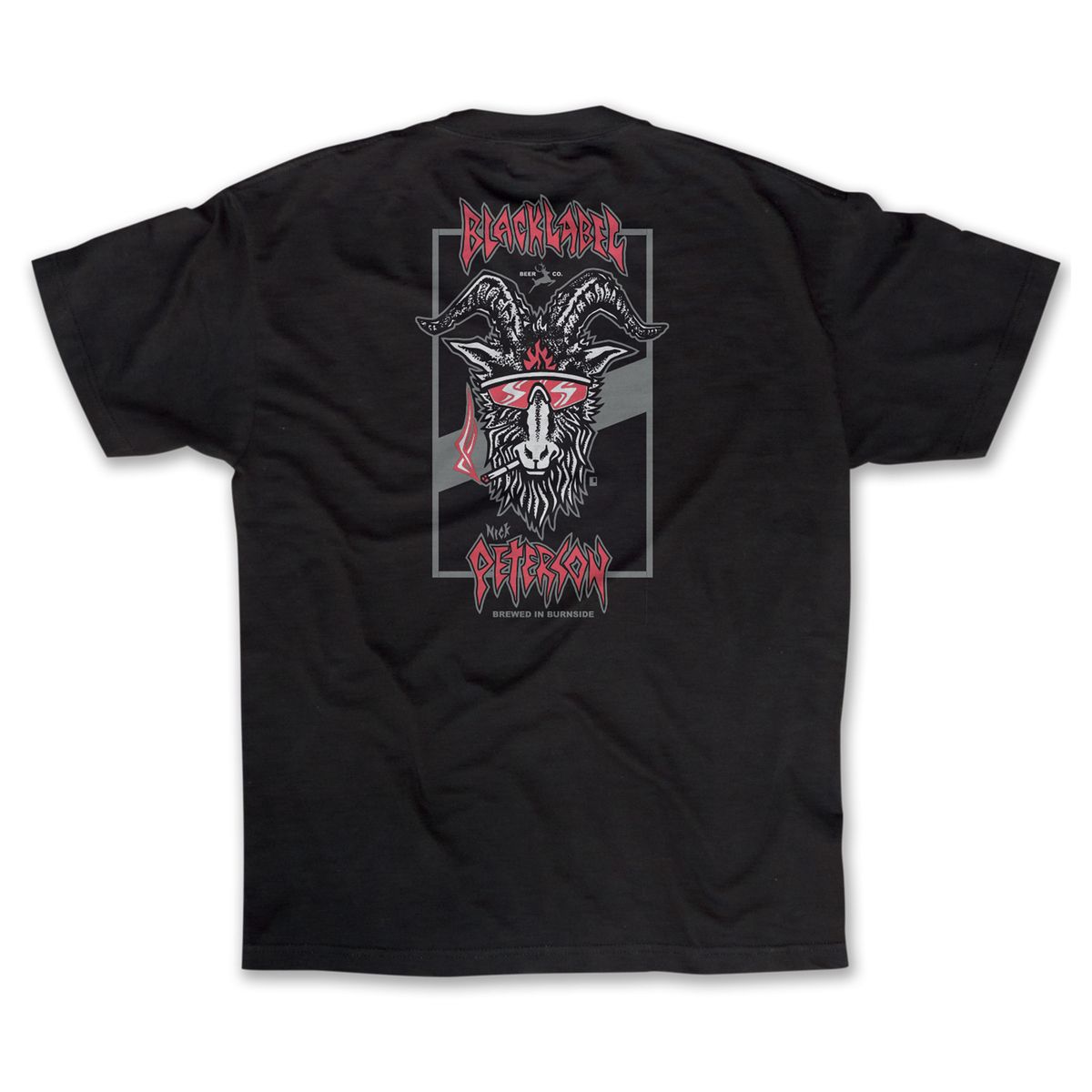 Black Label Nick Peterson Burnside Brew Black Tee