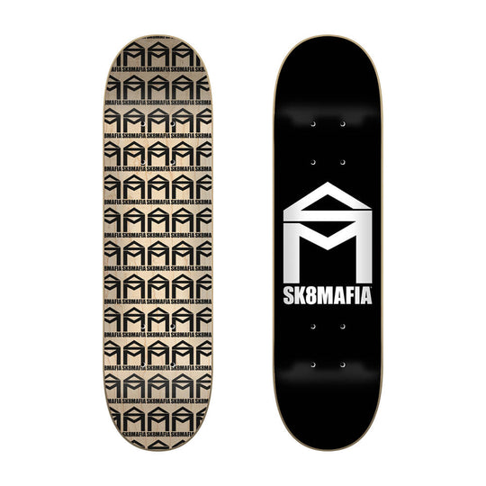 SK8MAFIA Team House Logo Black Micro Deck 6.0 X 23.5