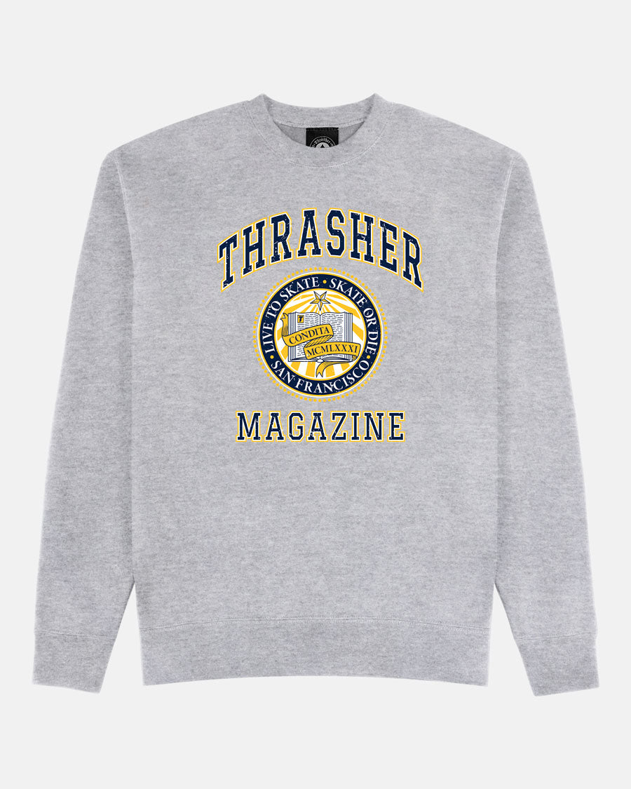 Thrasher Dropout Ash Grey Crew/Swt