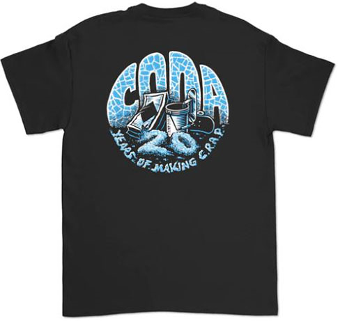 Coda 20 Years Of C.r.a.p. Black Tee