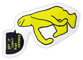 Krooked Get It Straight Med Sticker