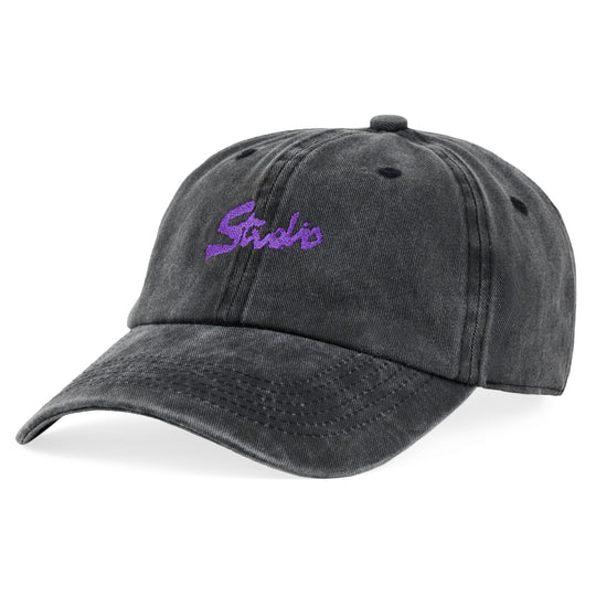 Studio Organic Plus 6 Panel Hat Pigment Dyed Black
