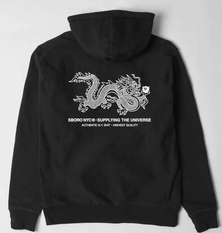 5boro 5BALL Dragon Black Hoodie