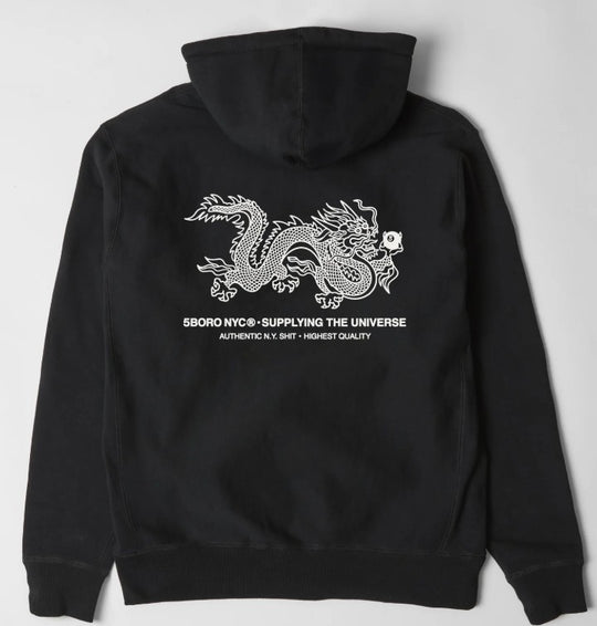 5boro 5BALL Dragon Black Hoodie