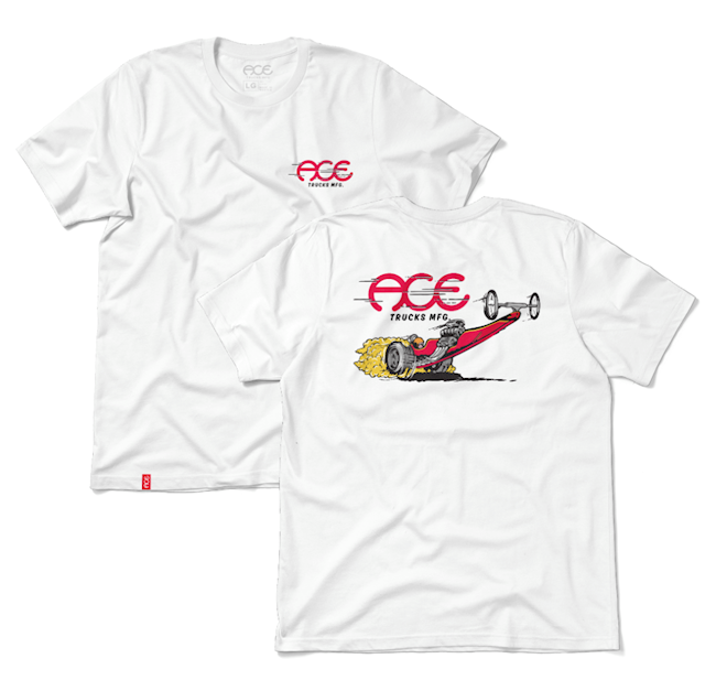 Ace Dragster White Tee