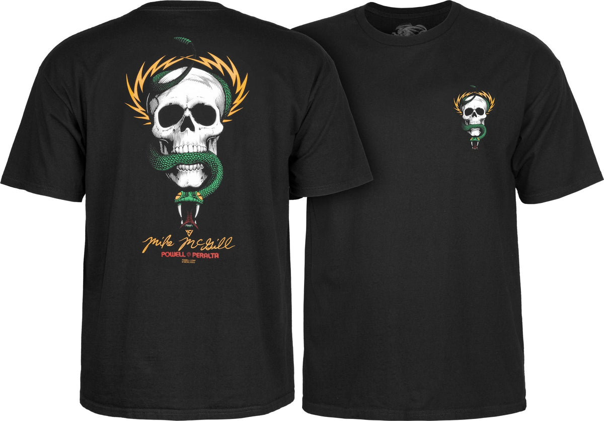 Powell Mcgill Skull & Snake Black Tee