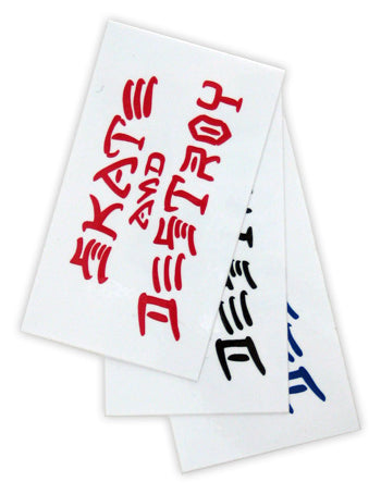 Thrasher Skate And Destroy Med Sticker