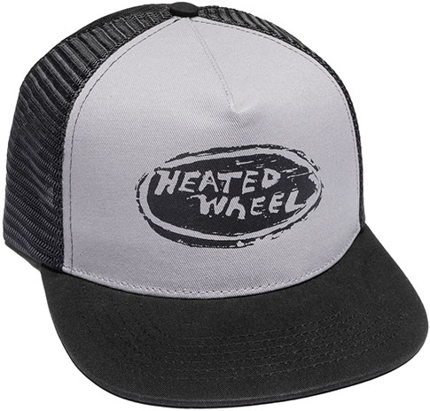 The Heated Wheel Oval Snapback Hat Grey