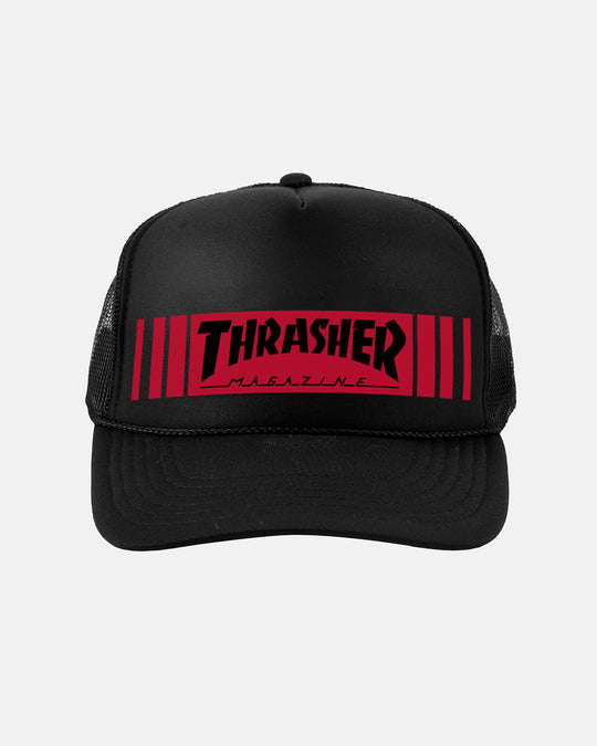 Thrasher Bar Trucker Hat Black
